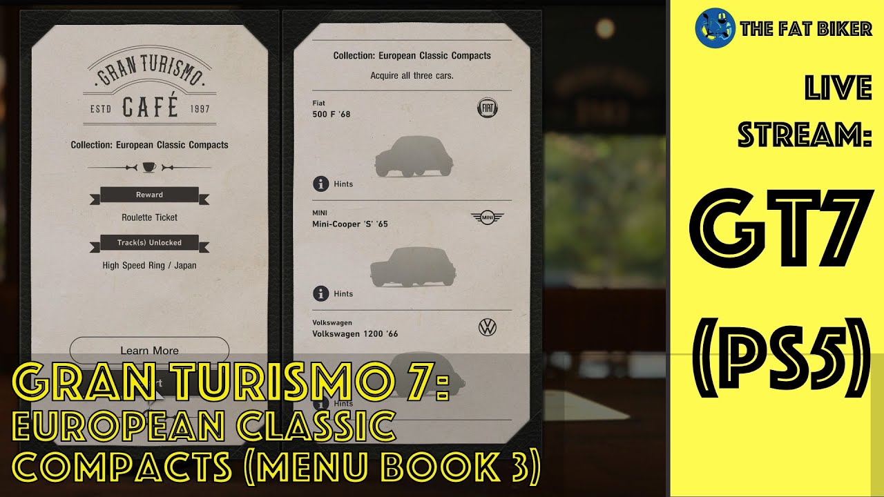 gt7 menu books