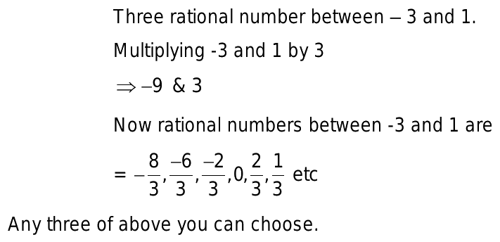 find 3 rational numbers between and