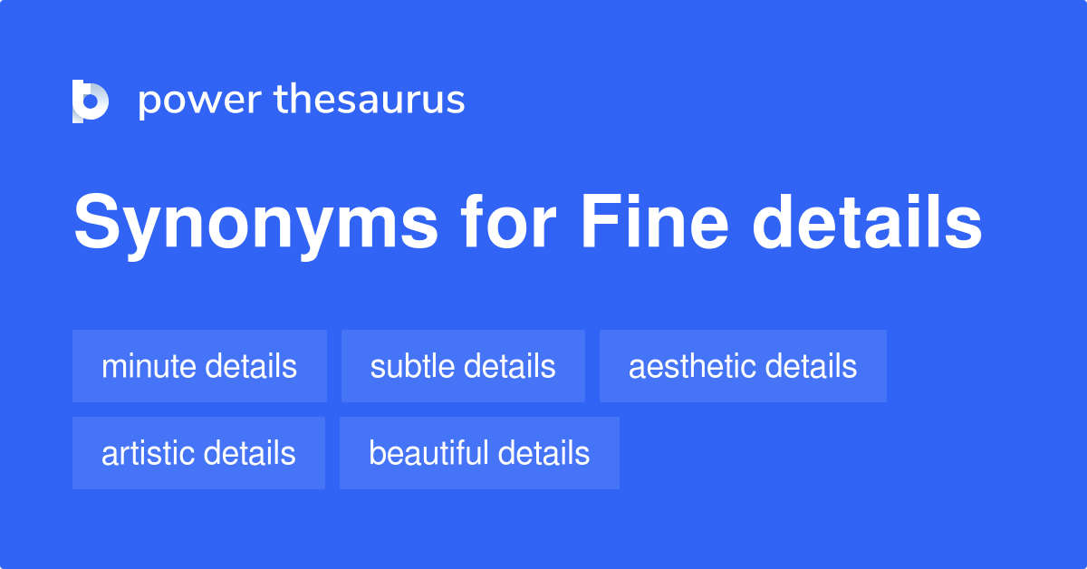 fine thesaurus