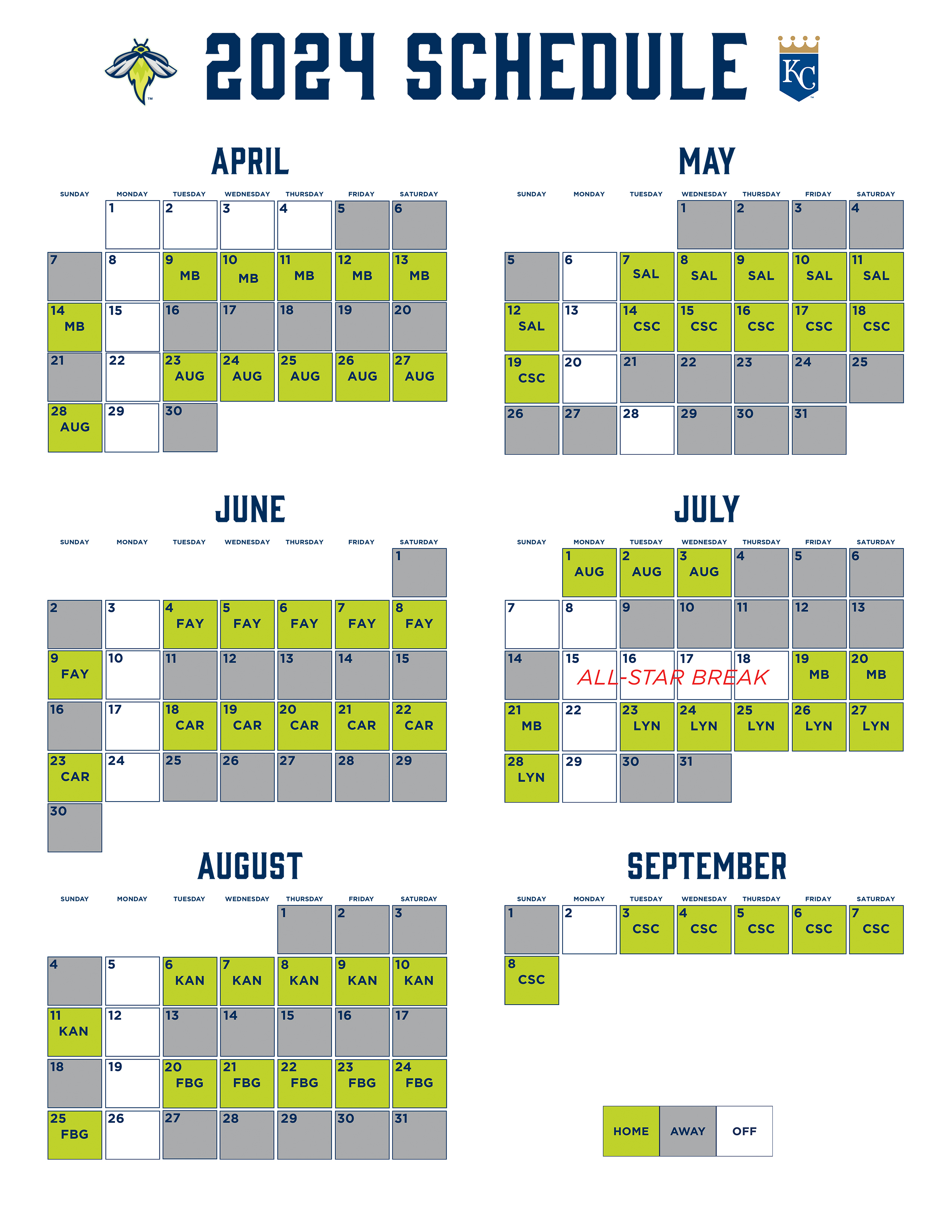 fireflies baseball schedule