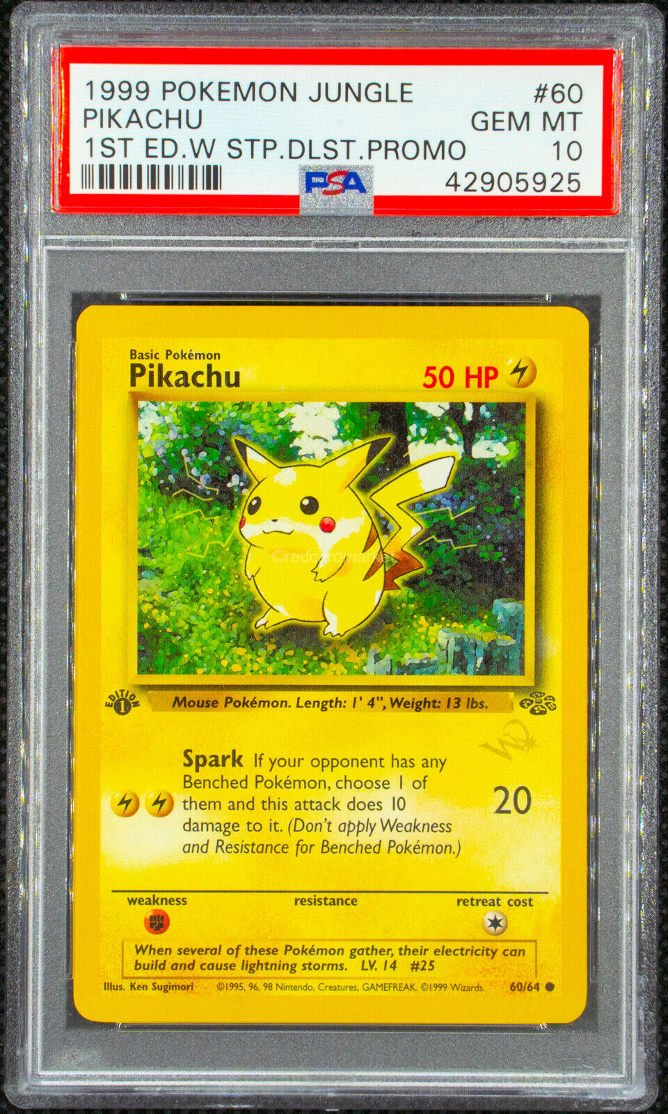 first edition red cheek pikachu