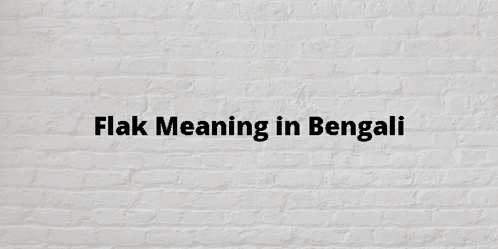 flak meaning in bengali