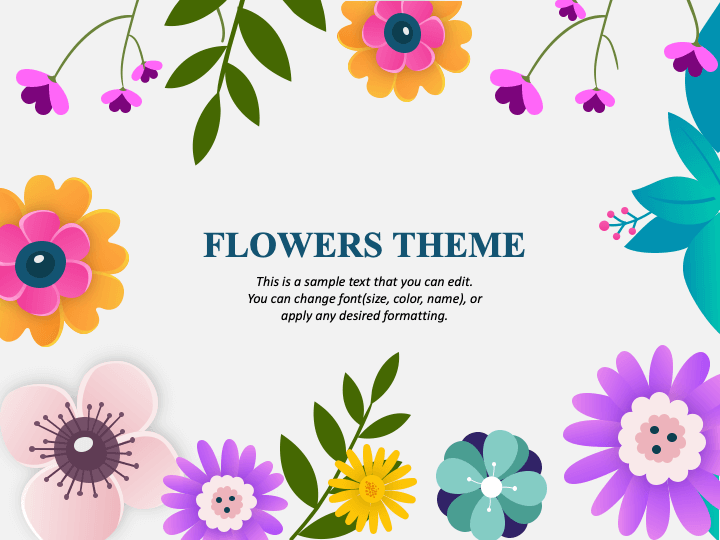 flower powerpoint templates free download