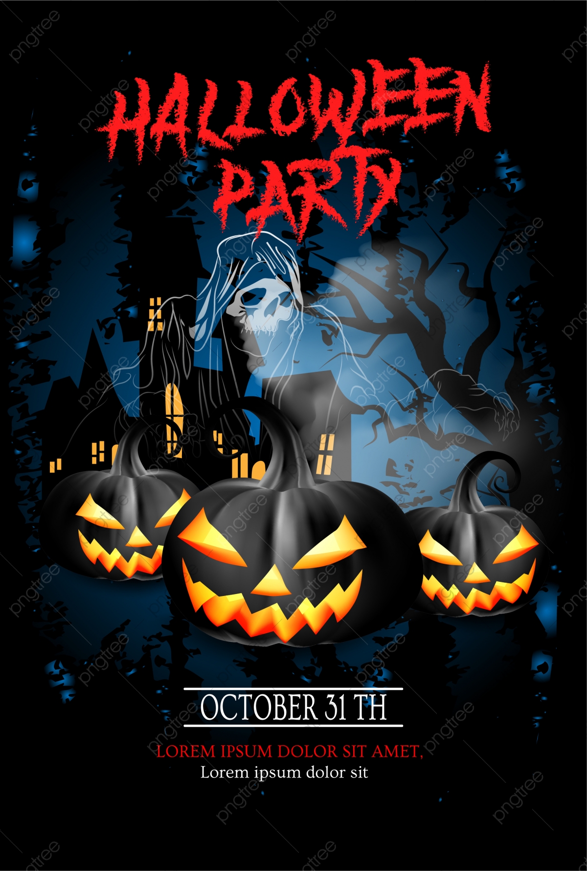 flyer halloween party