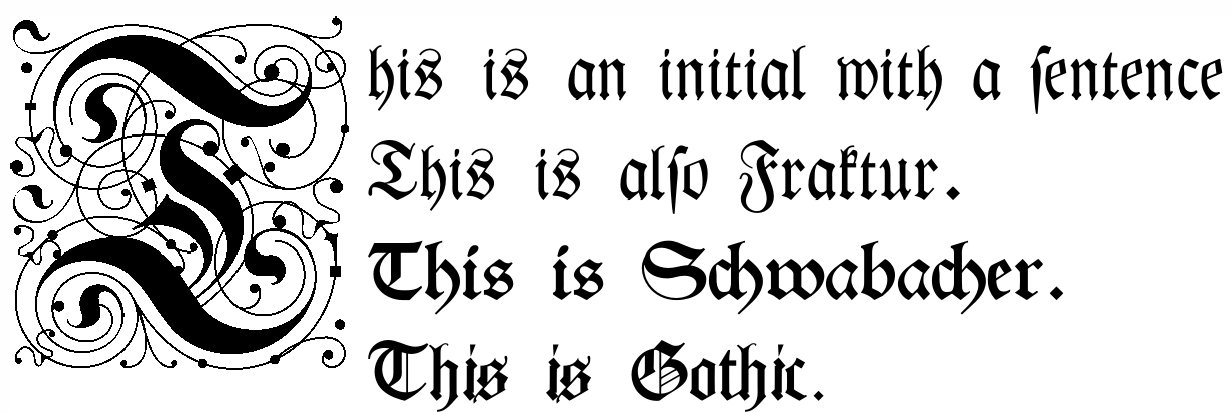 font generator gothic