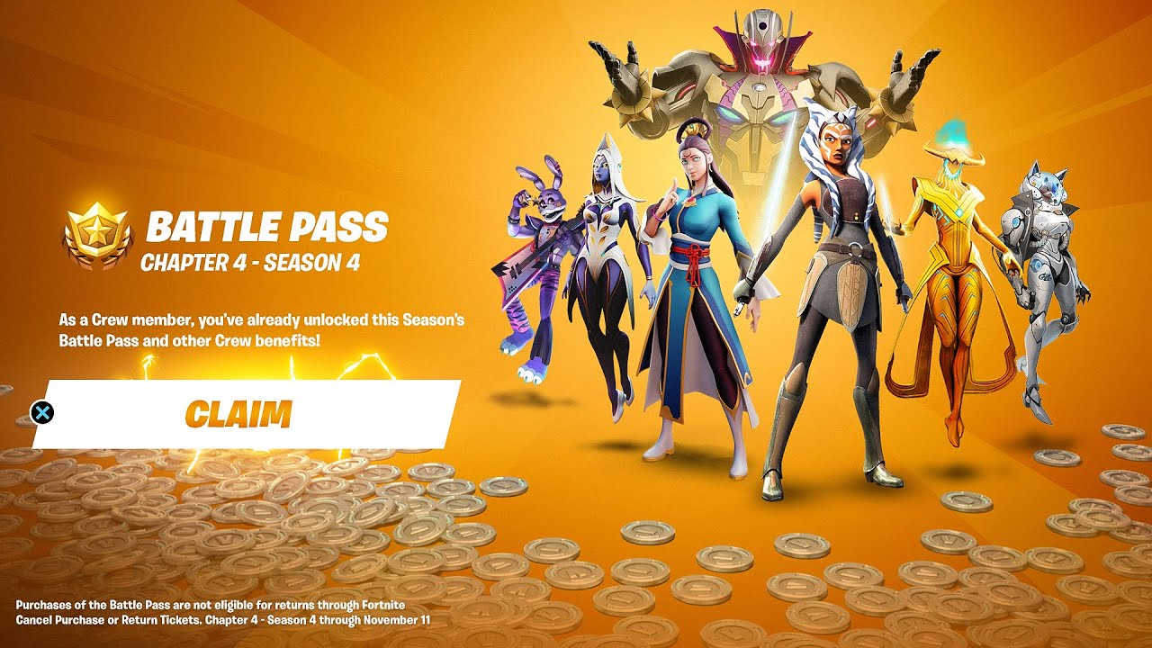 fortnite chapter 4 season 4 battle pass