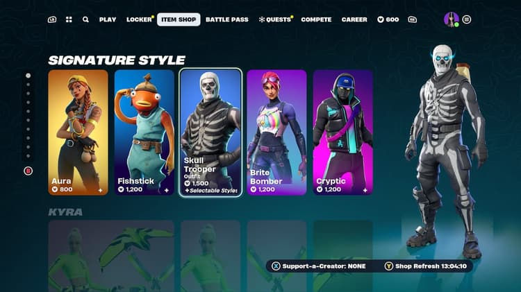 fortnite item shop