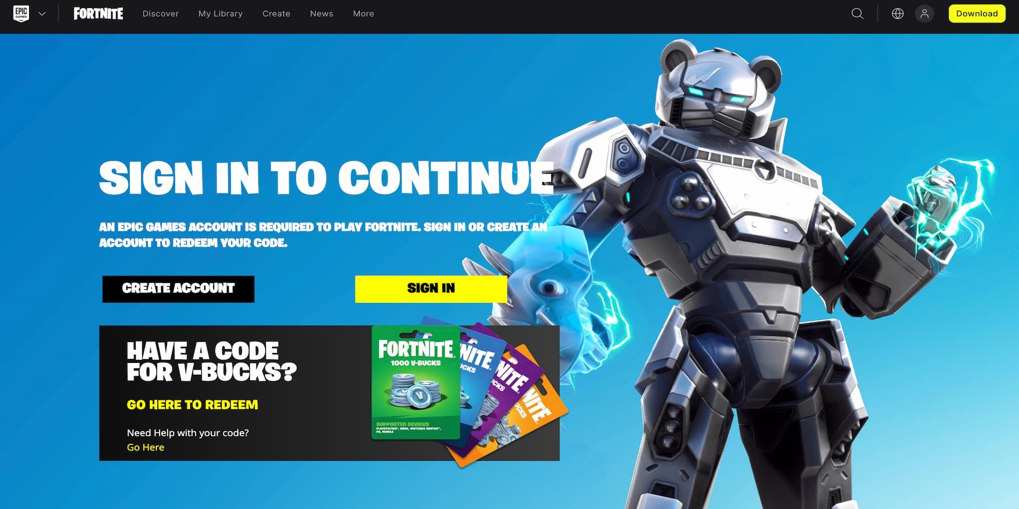 fortnite.com redeem