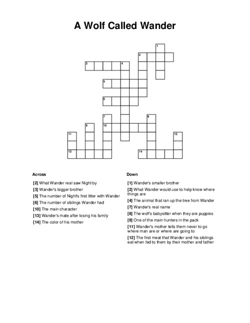 free to wander crossword clue