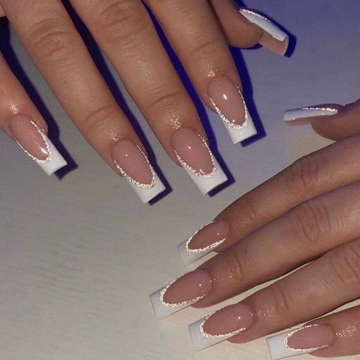 french tip acrylic nails