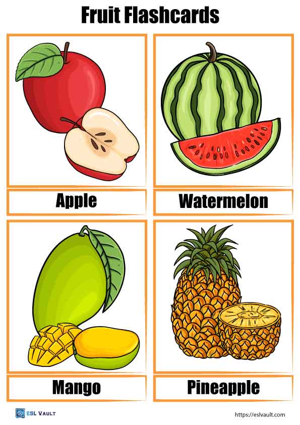 fruit flashcards