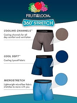 fruit of the loom boxer briefs 6 pack