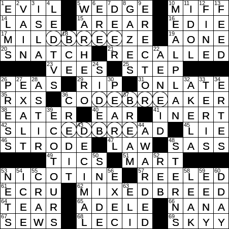 fruitless crossword clue