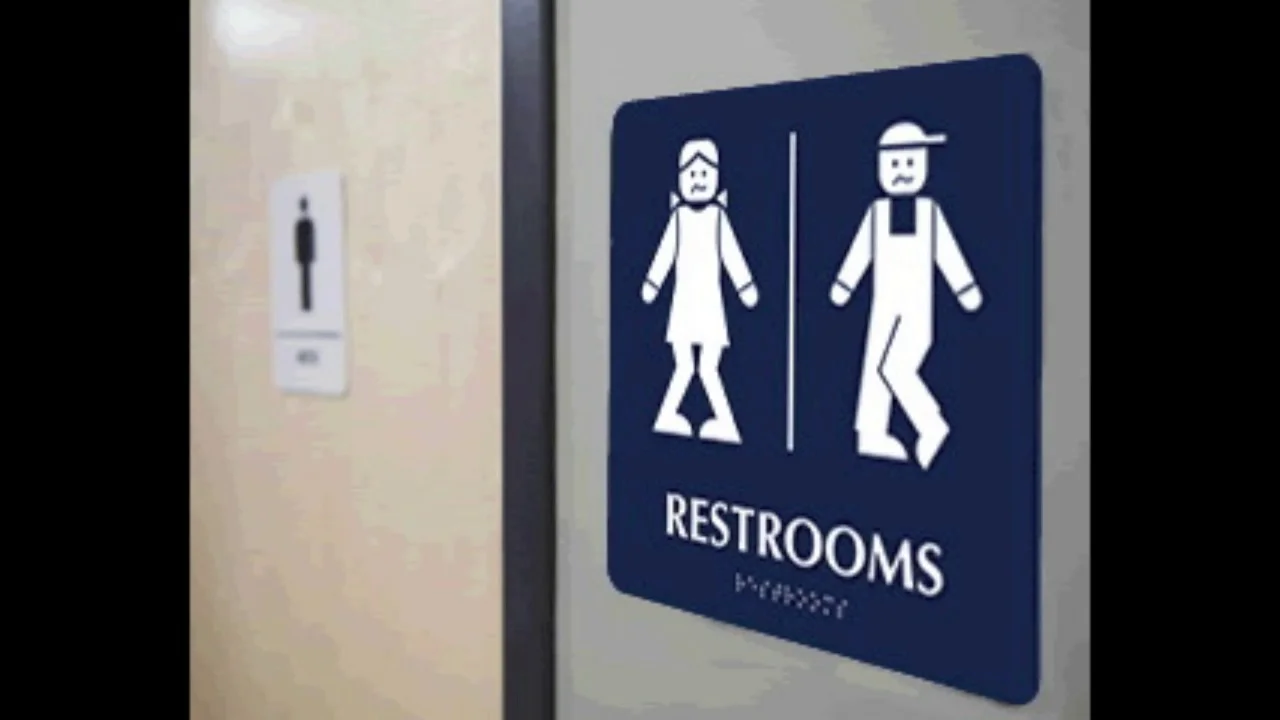 funny restroom signs