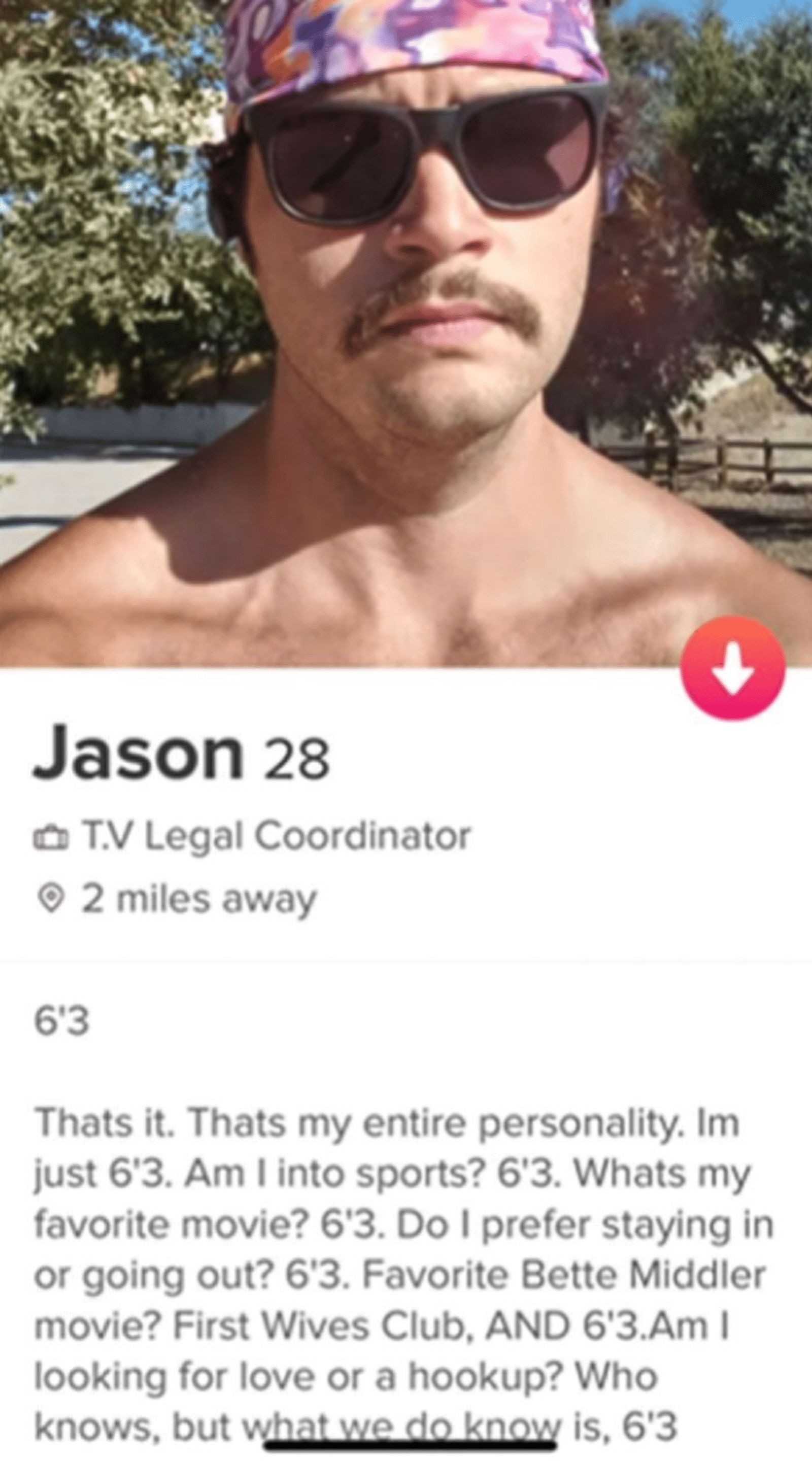 funny tinder bios for guys