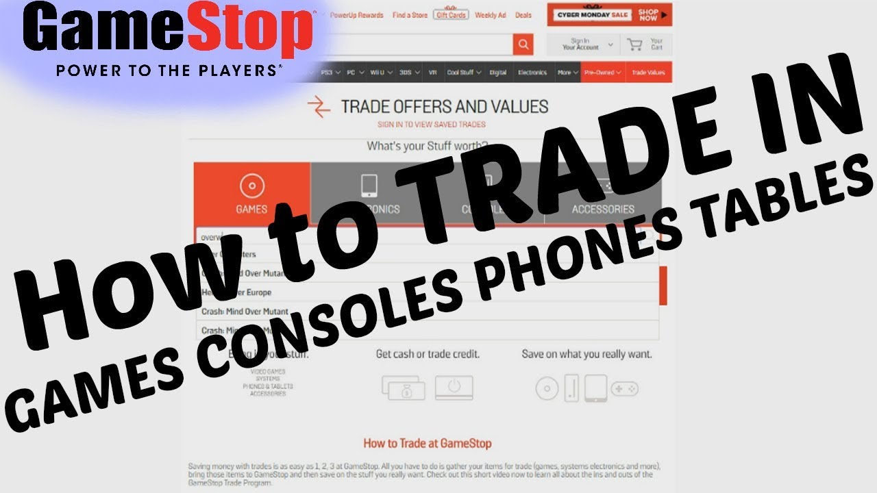 gamestop trade in values