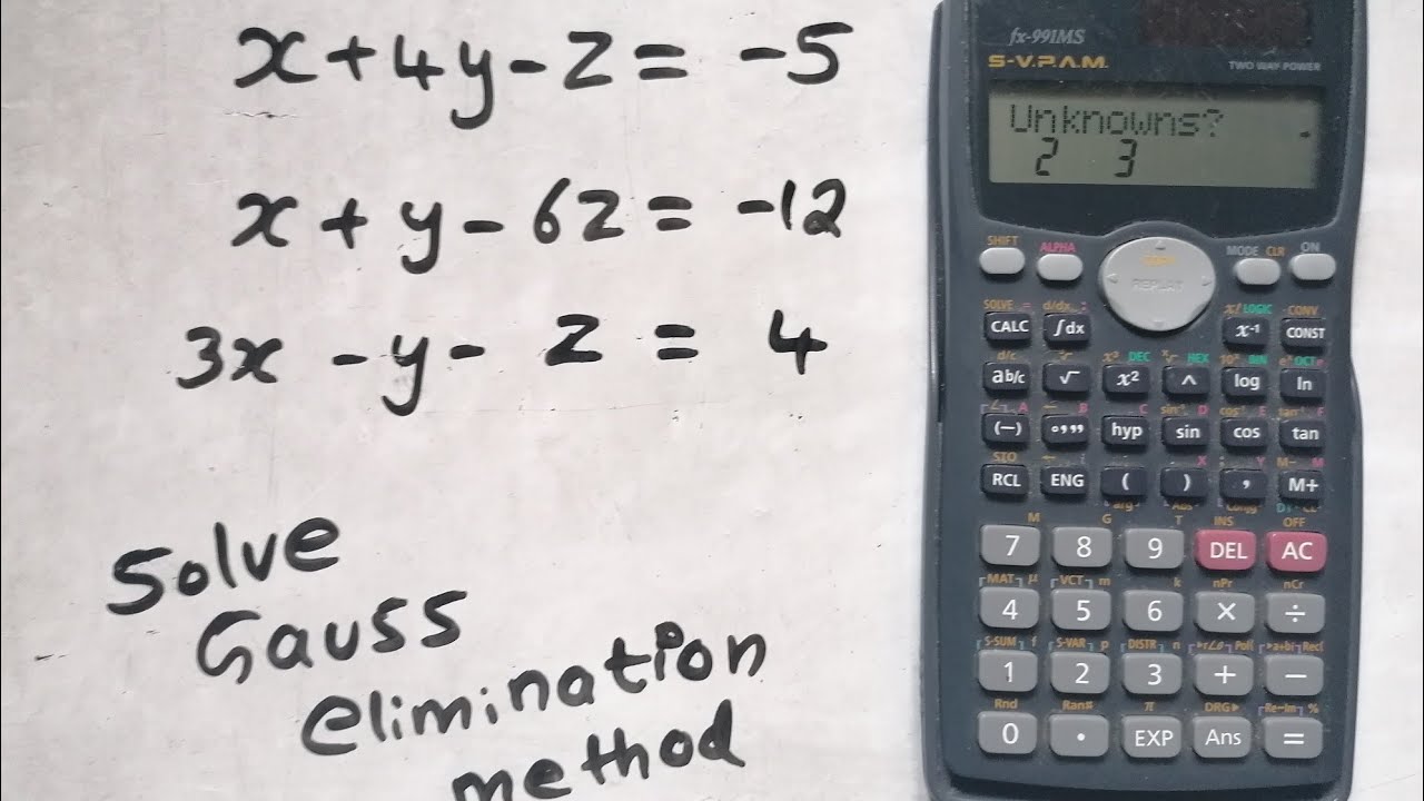 gauss-jordan method calculator