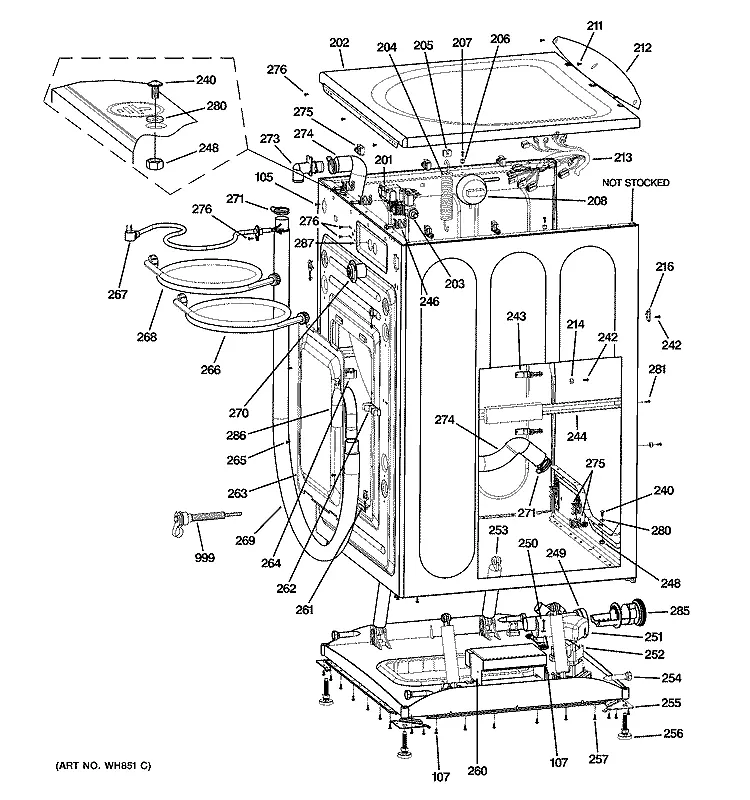 ge washer replacement parts