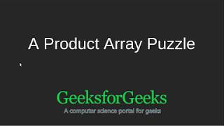 geeks for geeks array