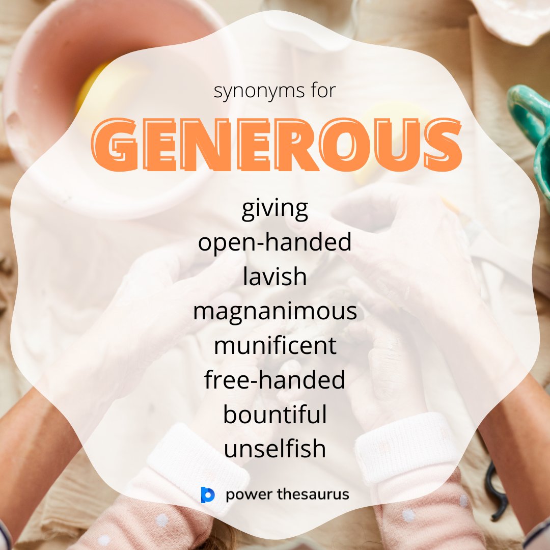generously synonym