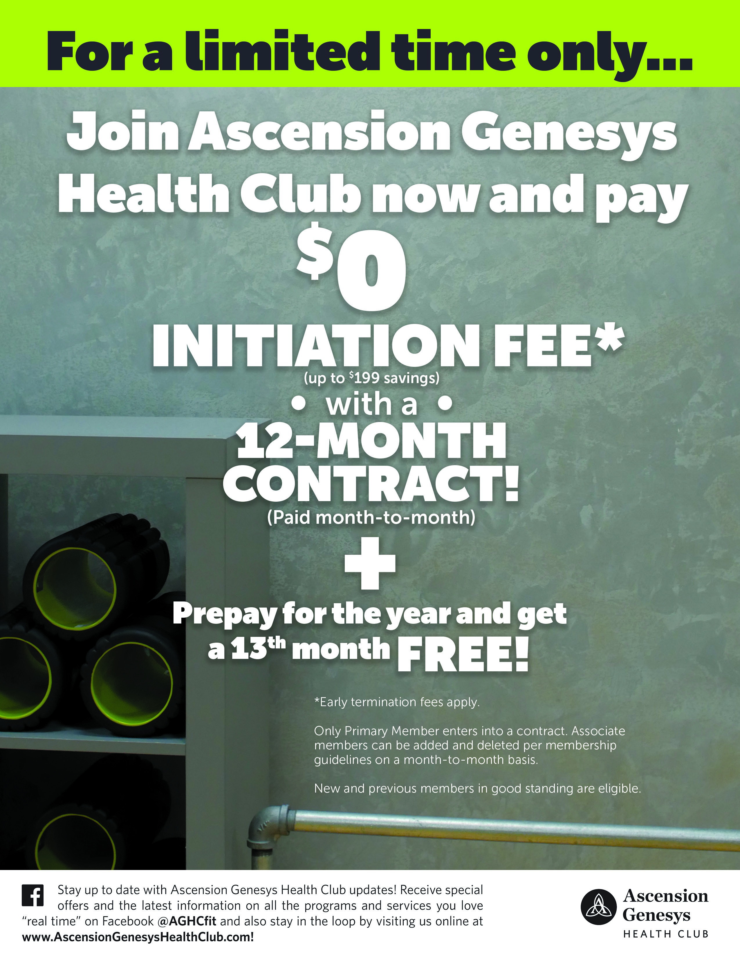 genesys athletic club membership cost