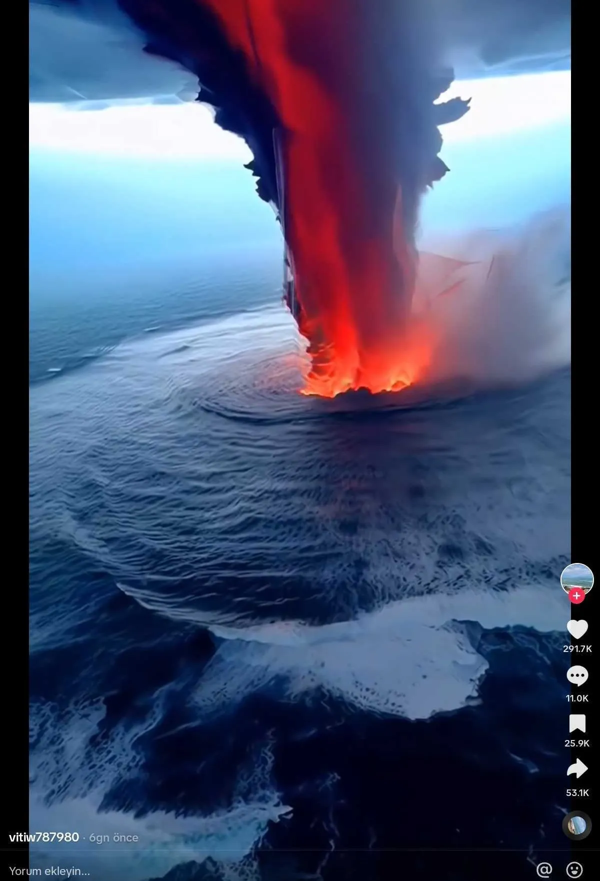 gerçek volkan patlaması