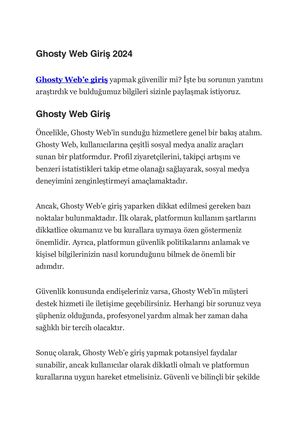 ghosty web giriş