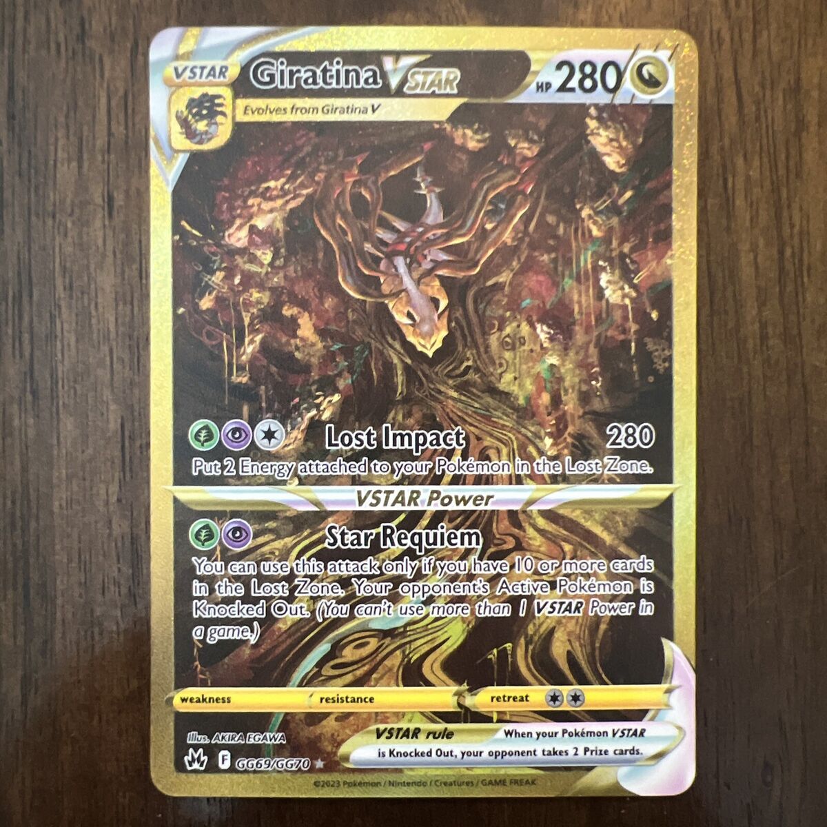 giratina vstar gold crown zenith