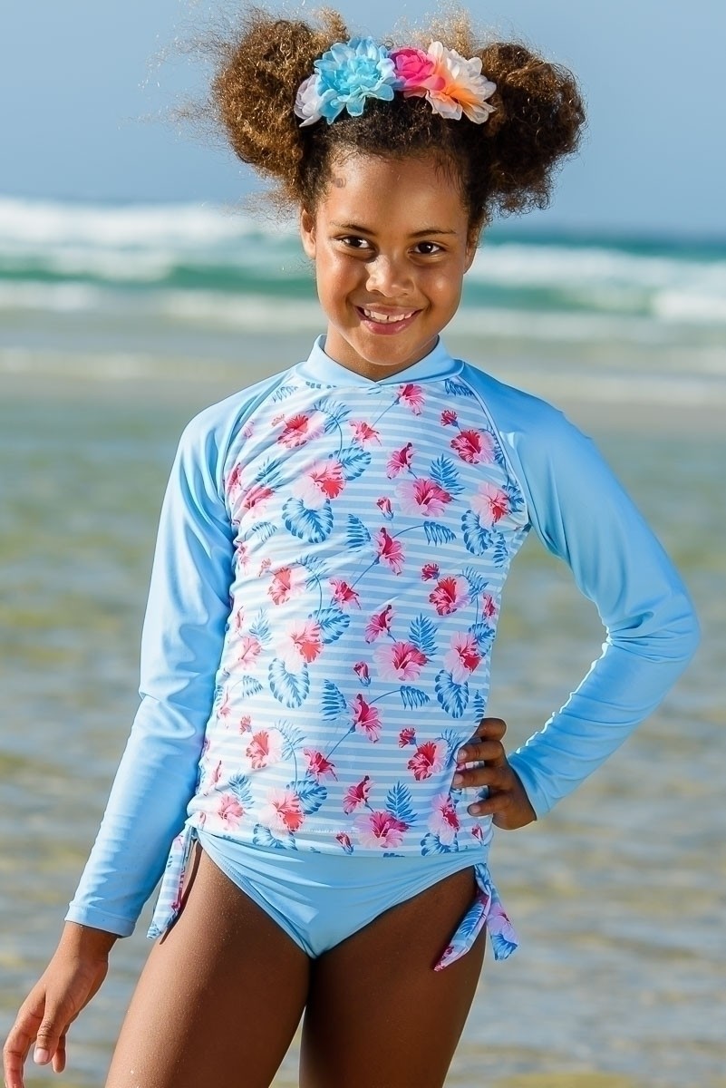 girls rash guard swimsuit