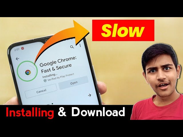 google play store slow download speed fix