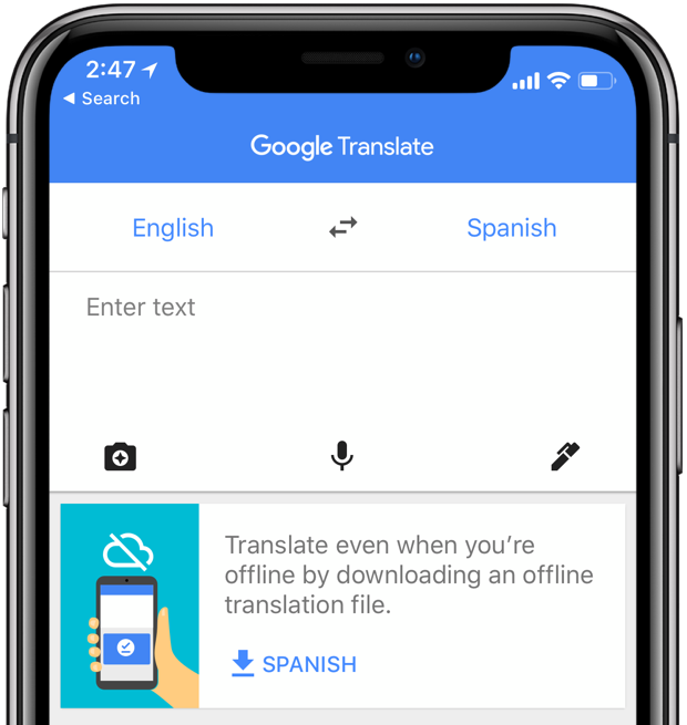 google translate picture iphone