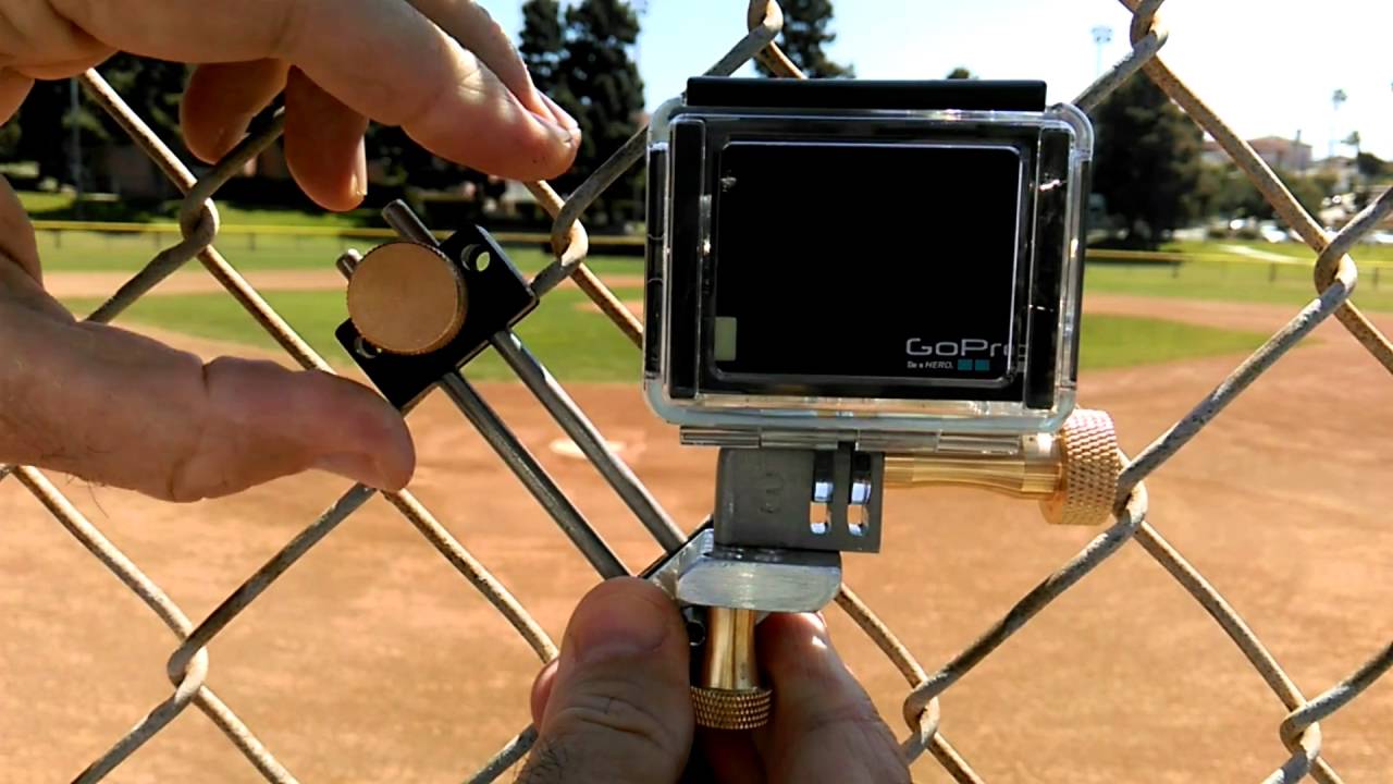 gopro baseball fence mount