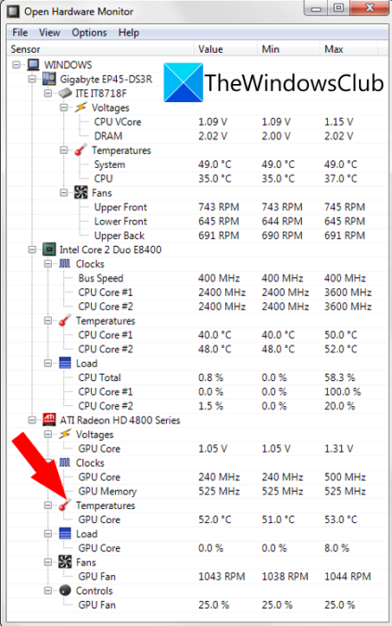 gpu temp monitor