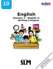 grade 10 english module 3