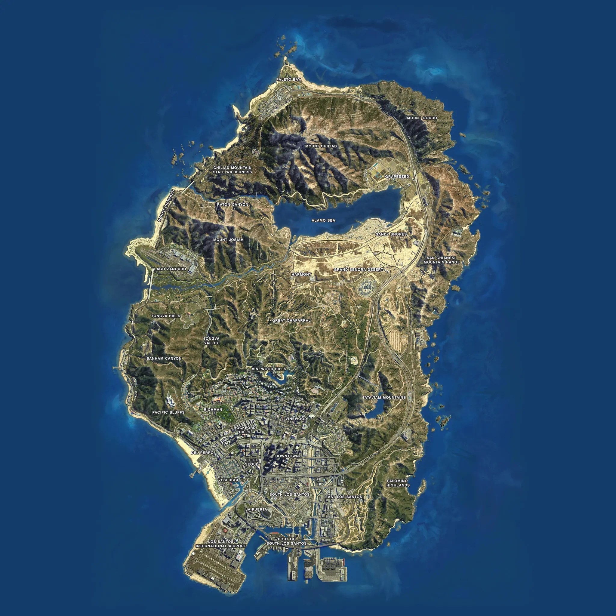 grand theft auto 5 map