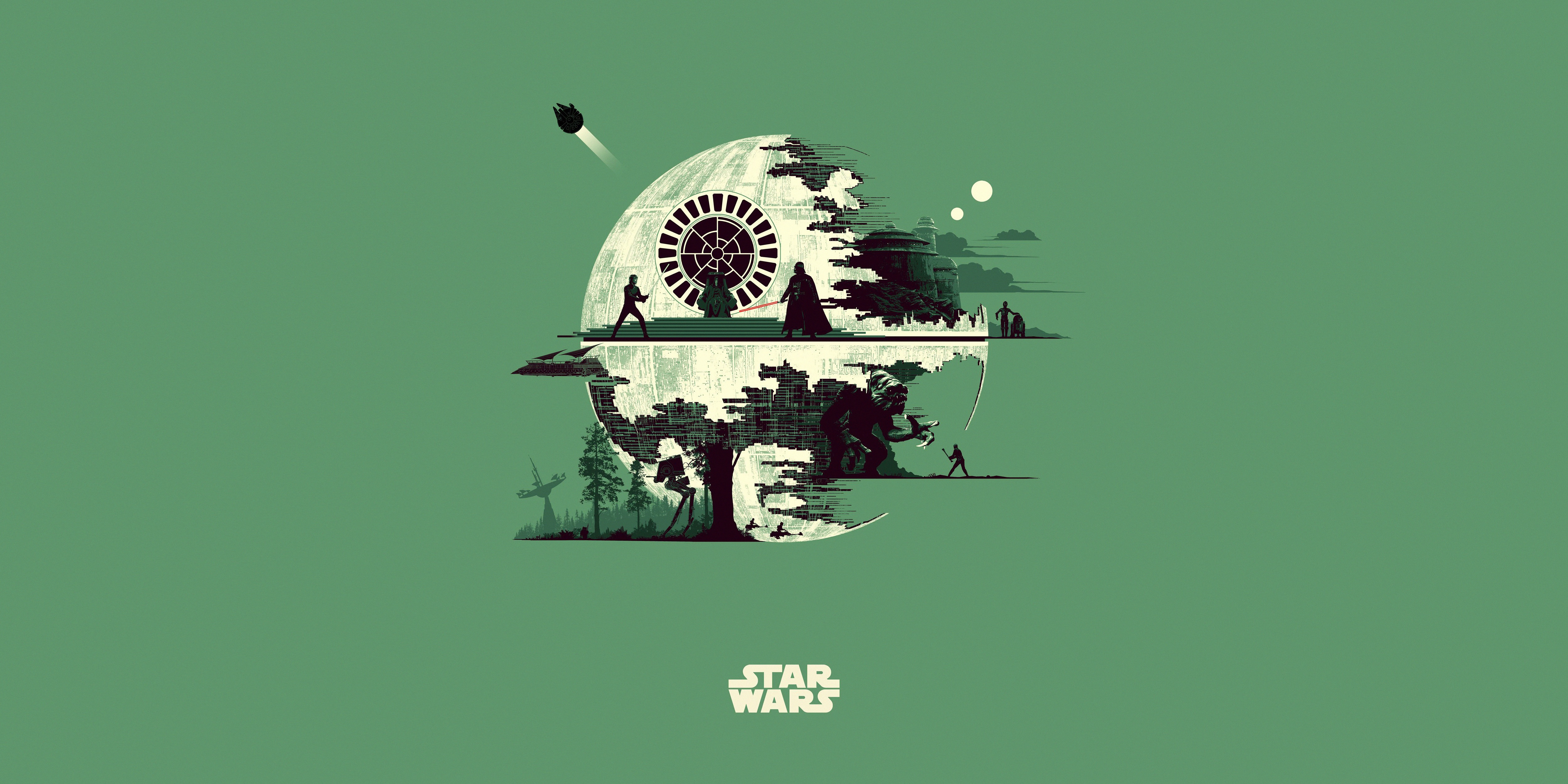 green star wars wallpaper