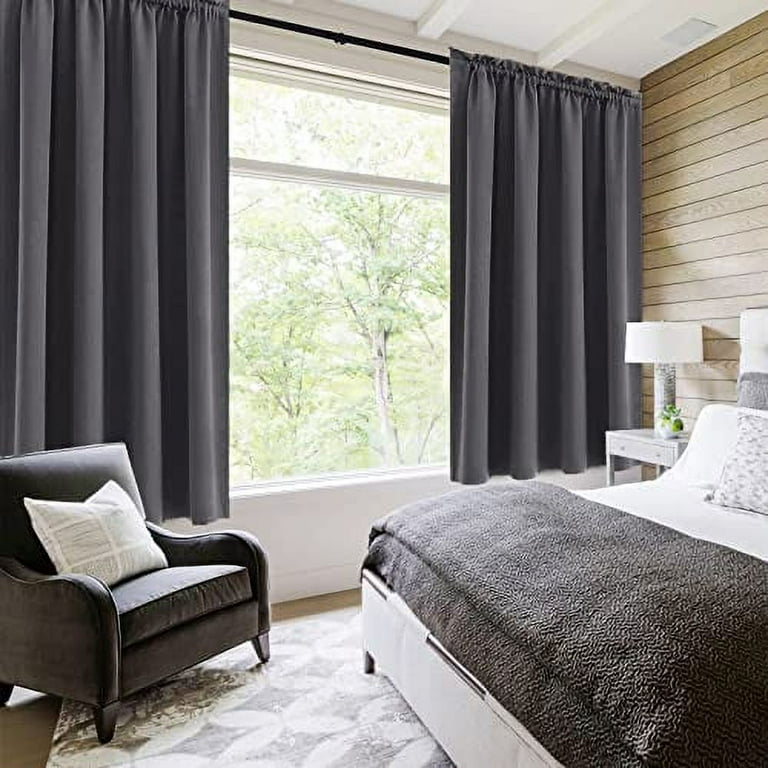 grey drapes for bedroom