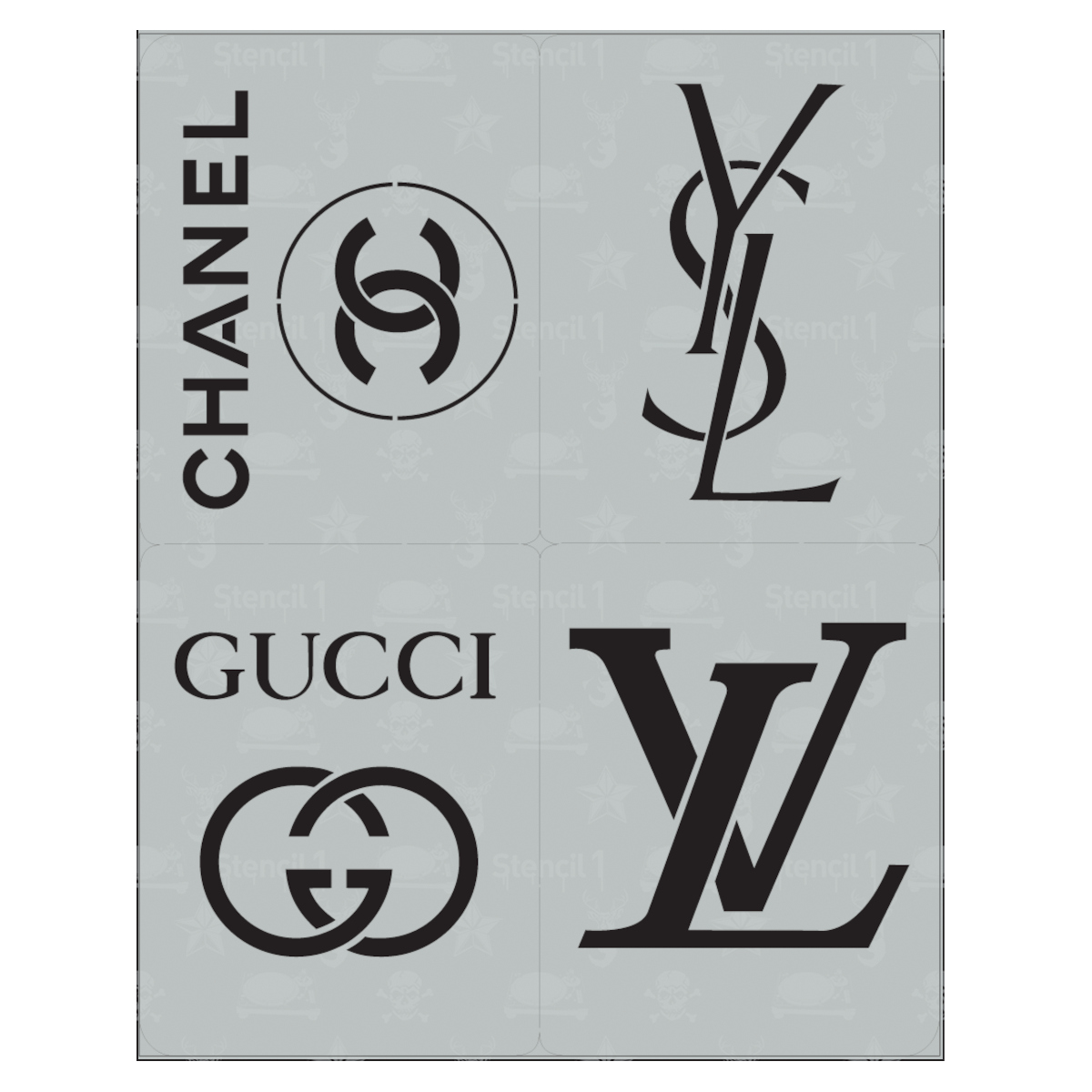 gucci stencil for painting