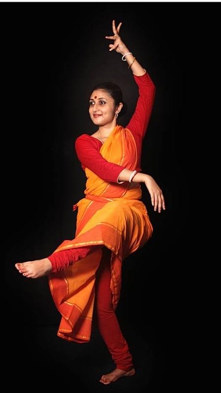 half saree for dance