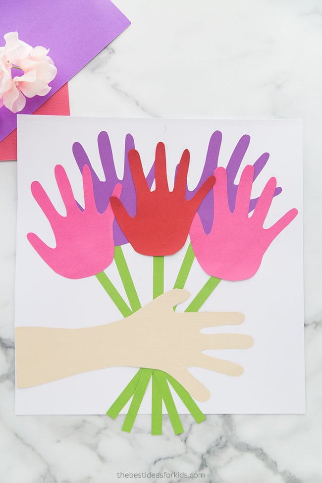 handprint flowers