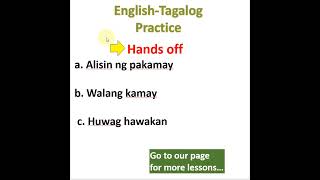 hands off in tagalog