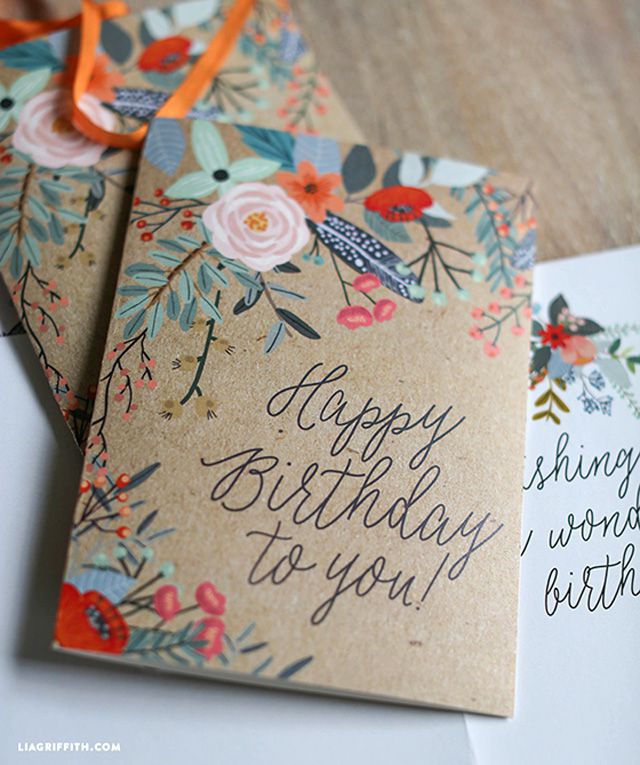 happy birthday card design handmade