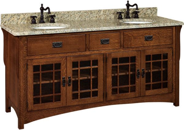 hardwood bathroom vanity