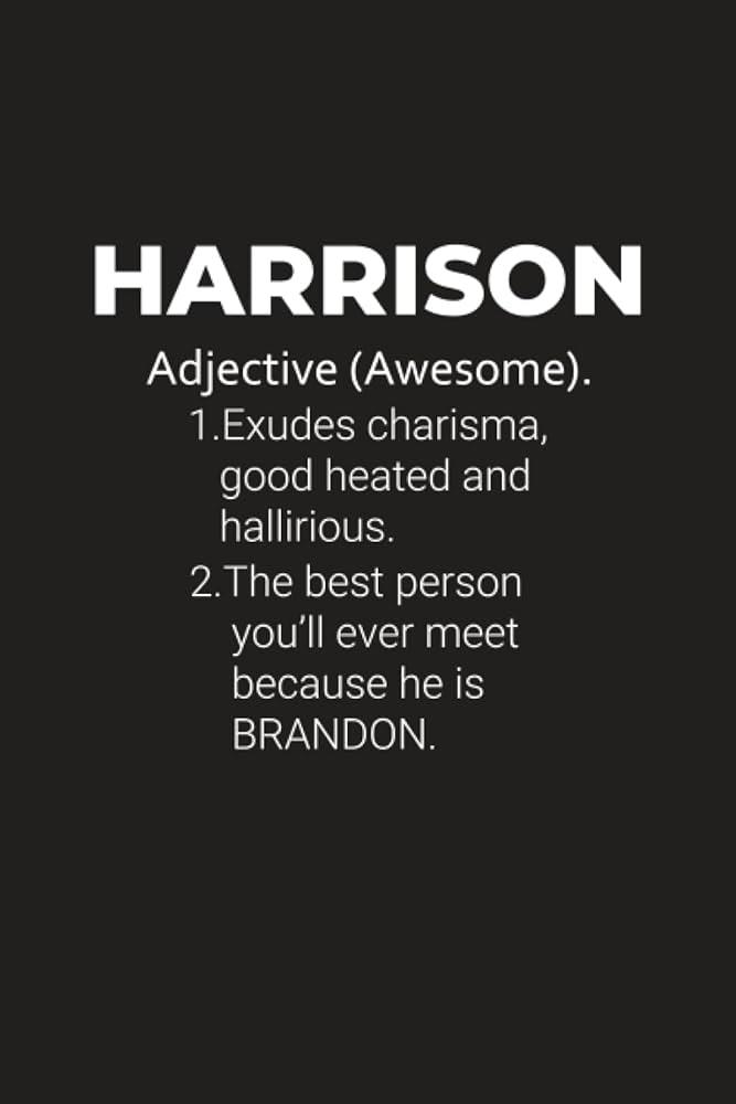 harrison urban dictionary