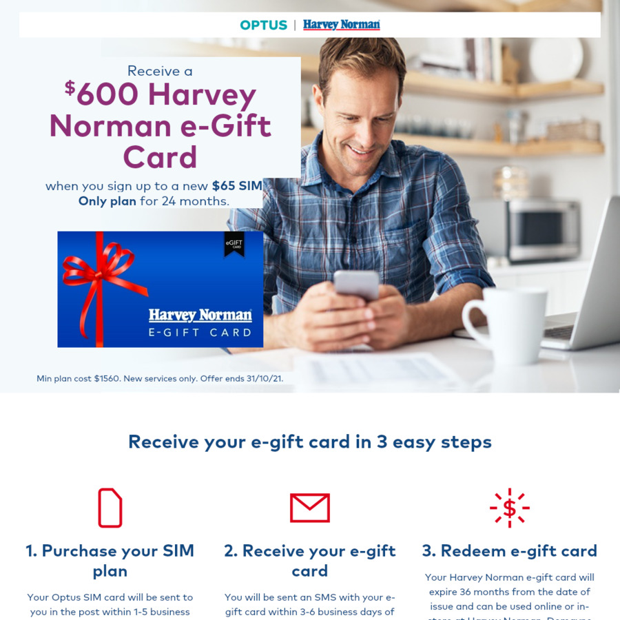 harvey norman sim only plans