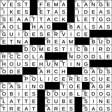 hawaiian thanks crossword