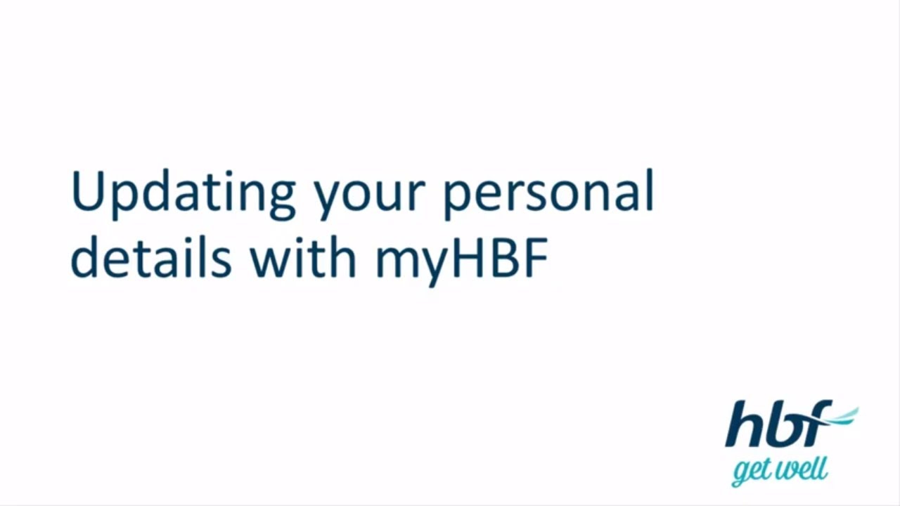 hbf com au myhbf