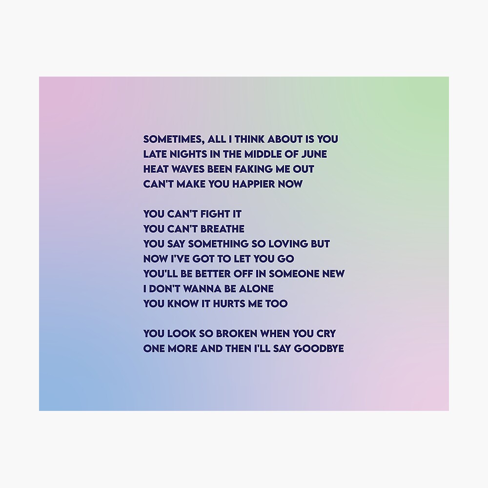 heat waves lyrics