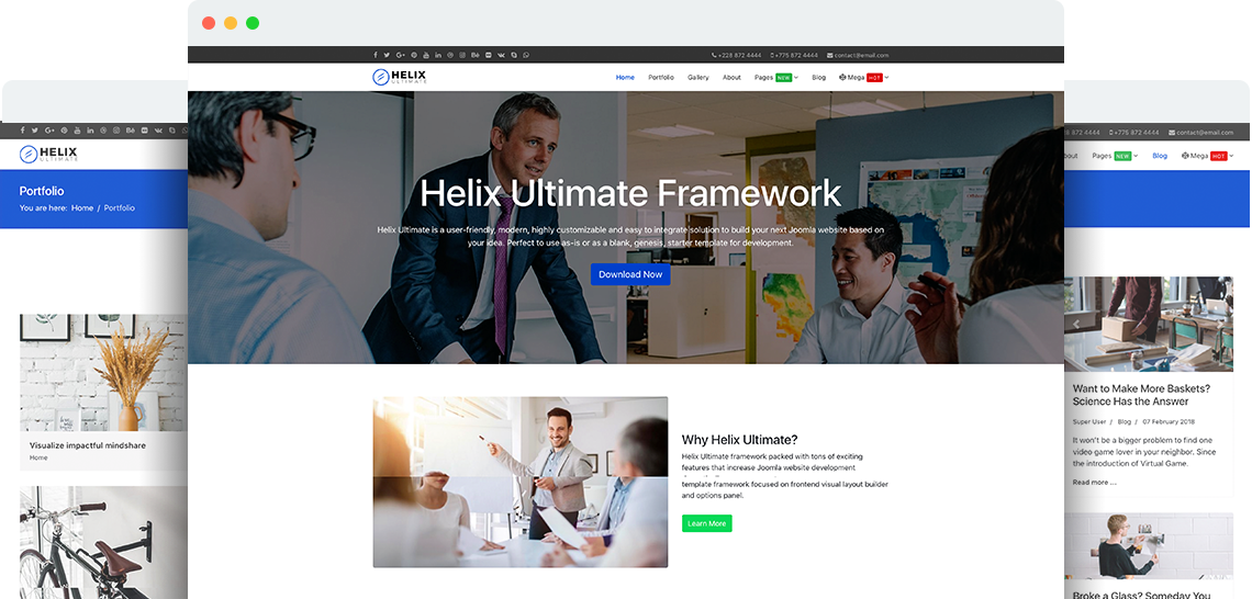 helix framework joomla