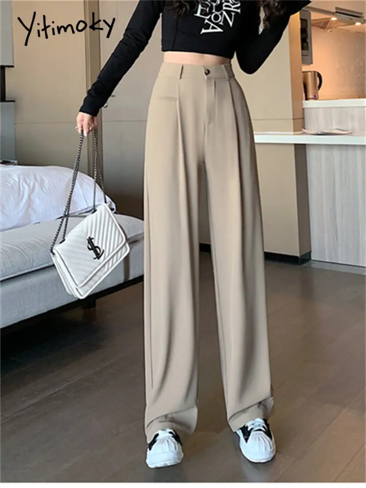 high waist korean pants